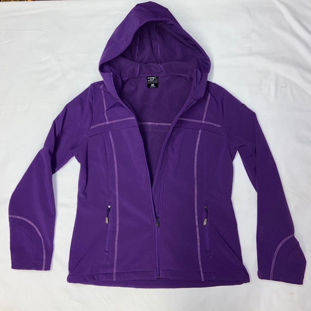 32* Weatherproof Purple Rain Jacket M w/ Hood